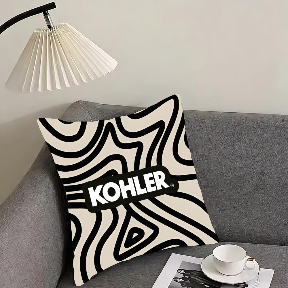 Подушка Kohler с чехлом, двусторонний плюшевый чехол для подушки – Для автомобиля, дивана, спальни, идеально подходит в качестве подарка.