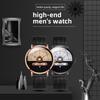 New Starmoon Concept Watch Black and White Men's Watch Calendar Half Roulette Fashion Men's Quartz Watch Stainless Steel Watch