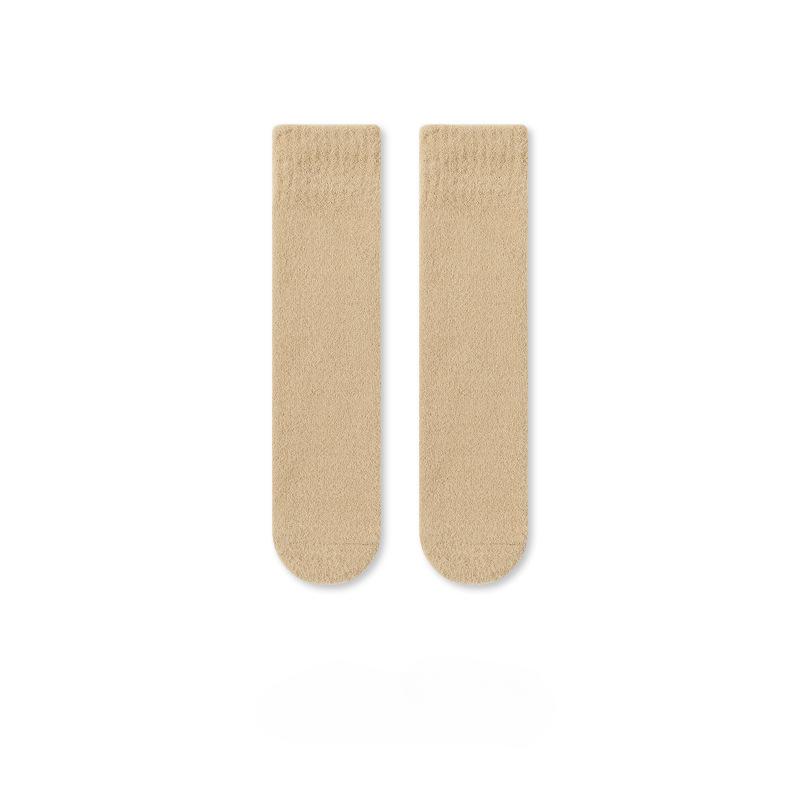 Newborn Socks 28cm Fit 1-12Y Universal Autumn and Winter Thickened Coral Fleece Add Plush Sock Warm Breathable Children's Socks