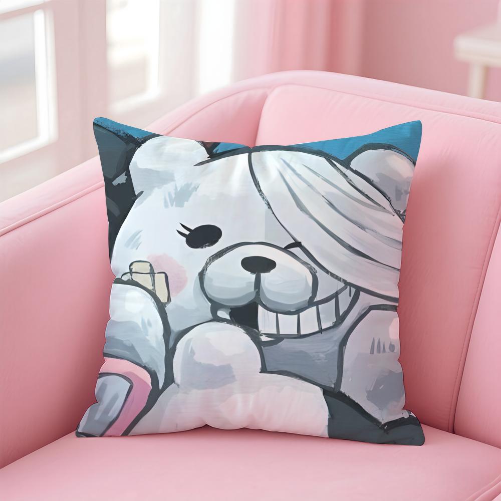 SShirokuma Cushion Cover Pillow Case Soft Friendly Fabric Concealed Zipper