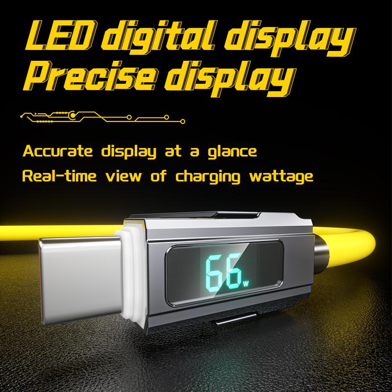 Кабель для мобильного телефона 5A 4-в-1 66 Вт PD Быстрая зарядка USB-C на Type-C на iOS Подходит для iPhone iPad Huawei Xiaomi Samsung Redmi