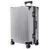 Unisex ABS&PC Hardshell Aluminum Frame Carry-on Spinner Luggage