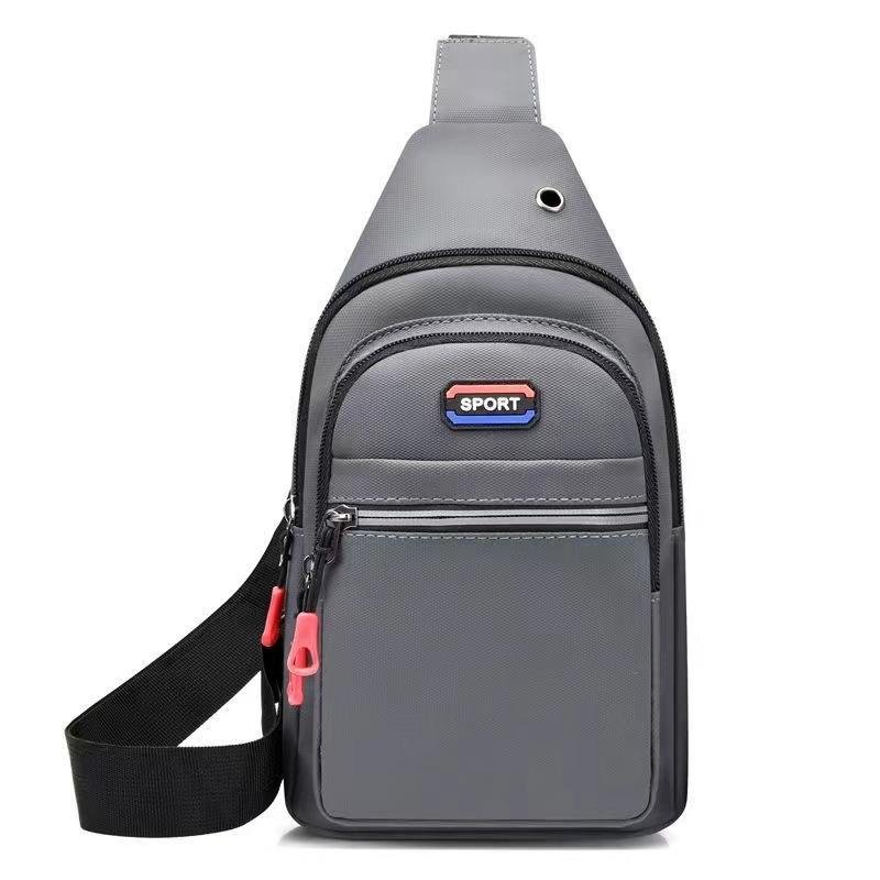 New Multifunctional Chest Bag Men's Fashion Trend Oxford Cloth Shoulder Bag Korean Style Casual Waterproof Messenger Bag
