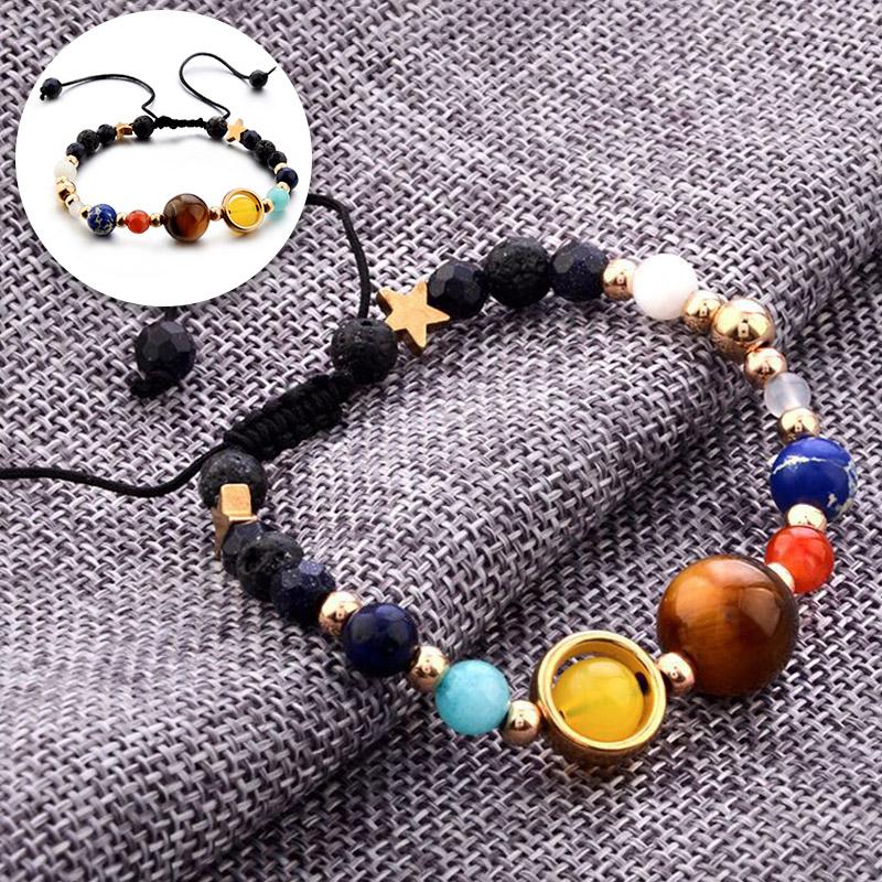 Модный браслет Galaxy Woven с солнечными планетами