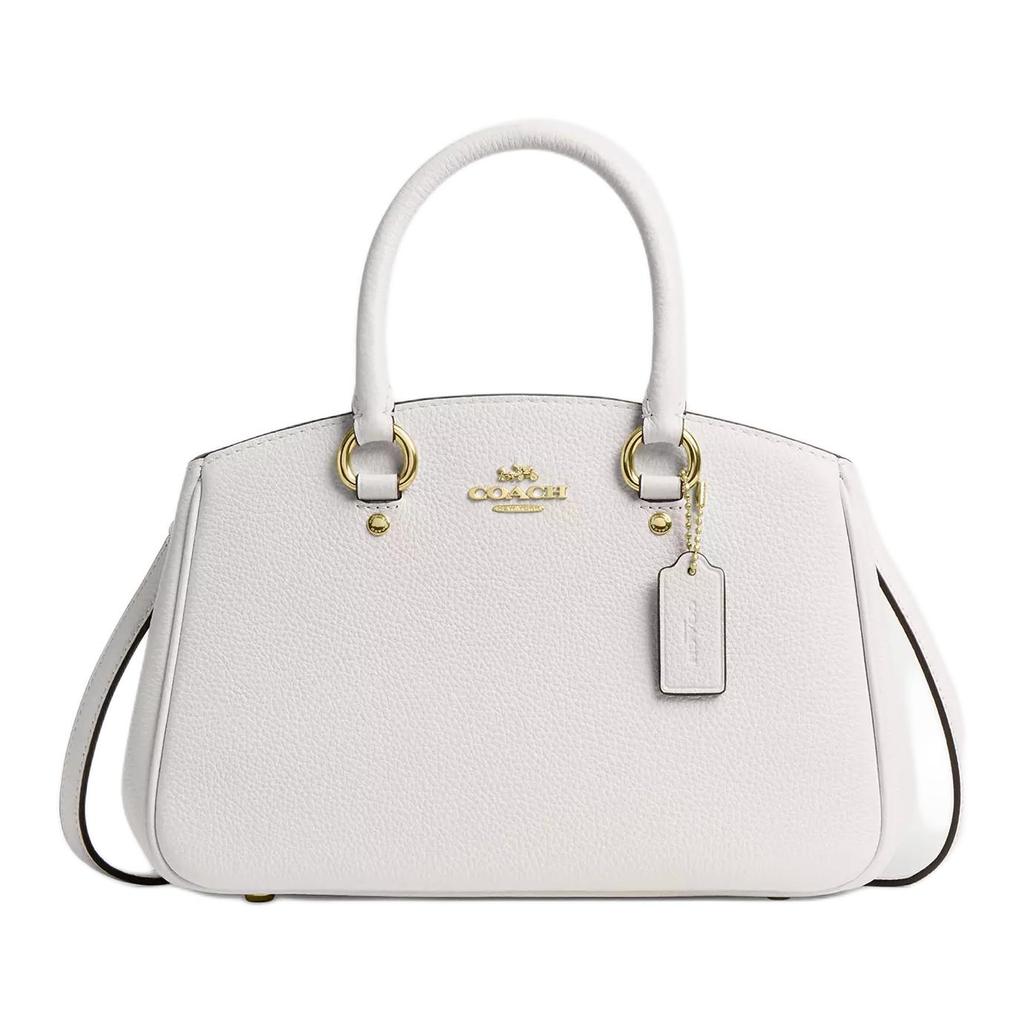 Coach 29 Savannah Metal Hardware Pebble Leather Tote Shopping Bag Women Tote White CAL54-IMCHK