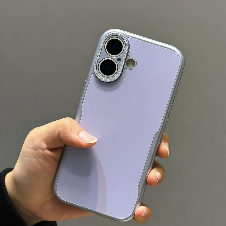 Роскошный ультратонкий однотонный чехол-меч-меха для iPhone 17 16 15 11 14 13 12 Pro Max Air с блестками и защитой камеры