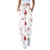 Женские повседневные модные рождественские принтованные повседневные брюки спортивные брюки длинные брюки брюки с эластичной резинкой на талии
