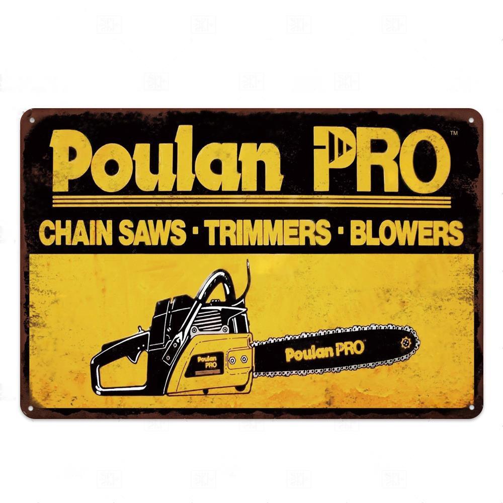 Металлическая табличка с цепной пилой, металлическая винтажная жестяная вывеска, настенный декор для человека, декоративная тарелка в пещере