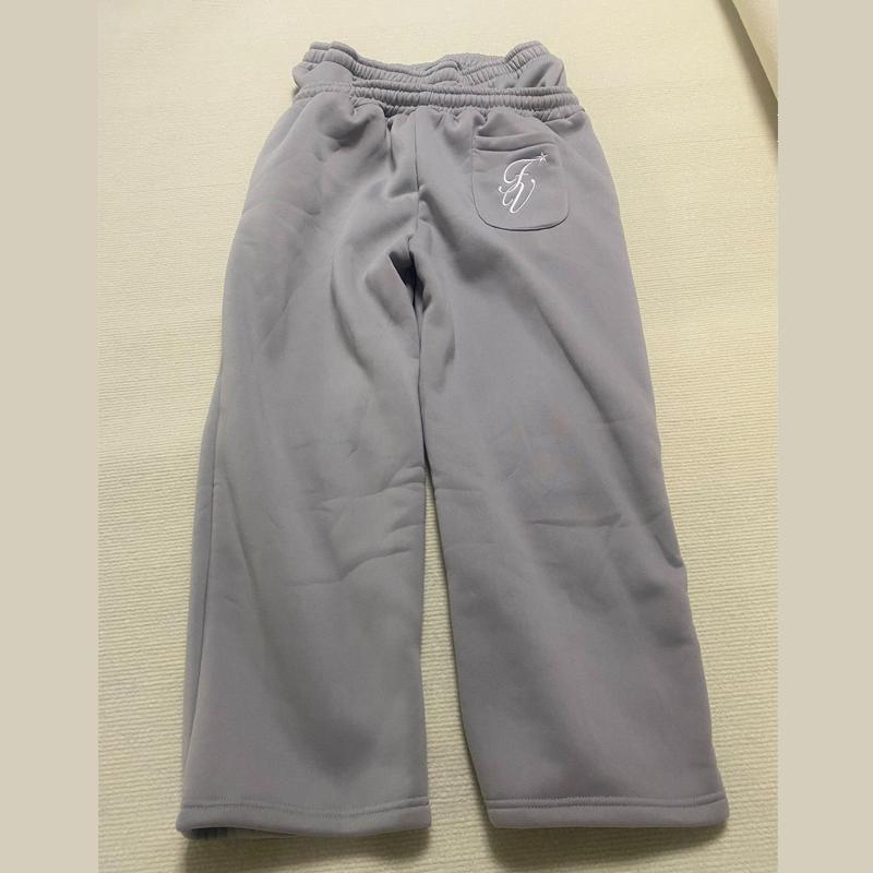 Европейские и американские повседневные простые пары с вышивкой модные креативные спортивные штаны с двойной талией и складками