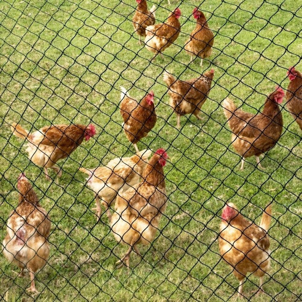 Heavy Duty Braided Cord Netting Reusable Bird Protection Mesh Animal Fence Garden Net Deer Fence