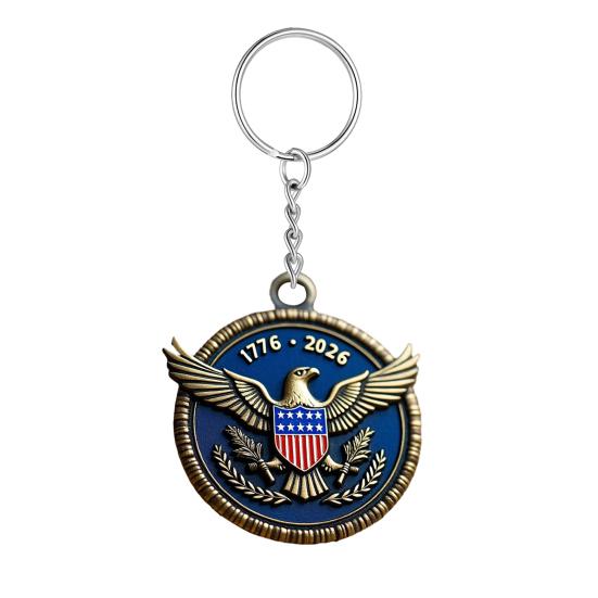 Отпразднуйте 250 лет американской гордости Брелок в форме совы с узором флага США Брелок к 250-летнему юбилею Универсальный сувенир