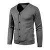 Sweater Men's Casual Solid Color Cardigan Knitted Sweater Thin Knitted Cardigan Jacket