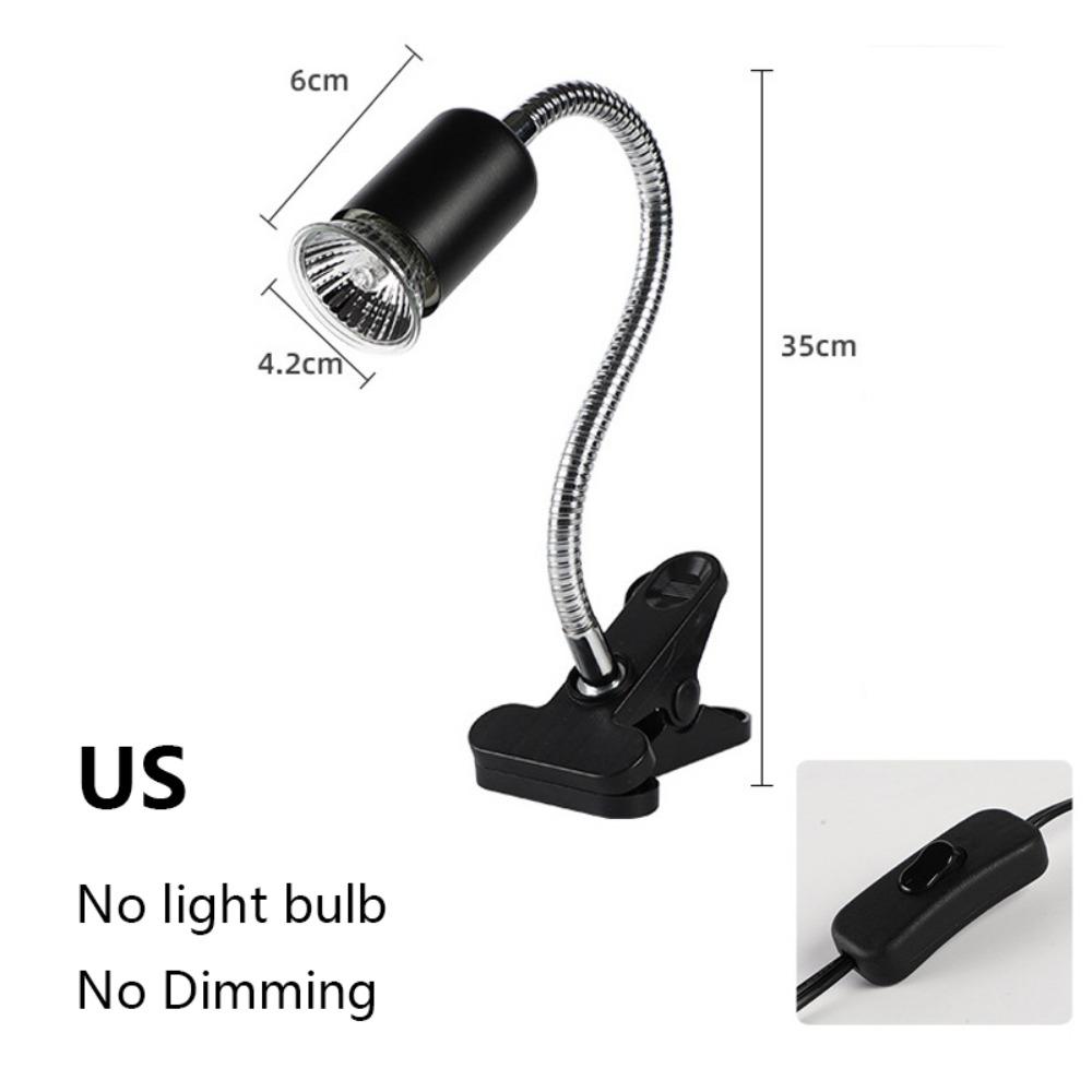 Вращающийся на 360 градусов нагревательный светильник для рептилий UVA+UVB-лампа с зажимом, держатель лампы с зажимом для черепах