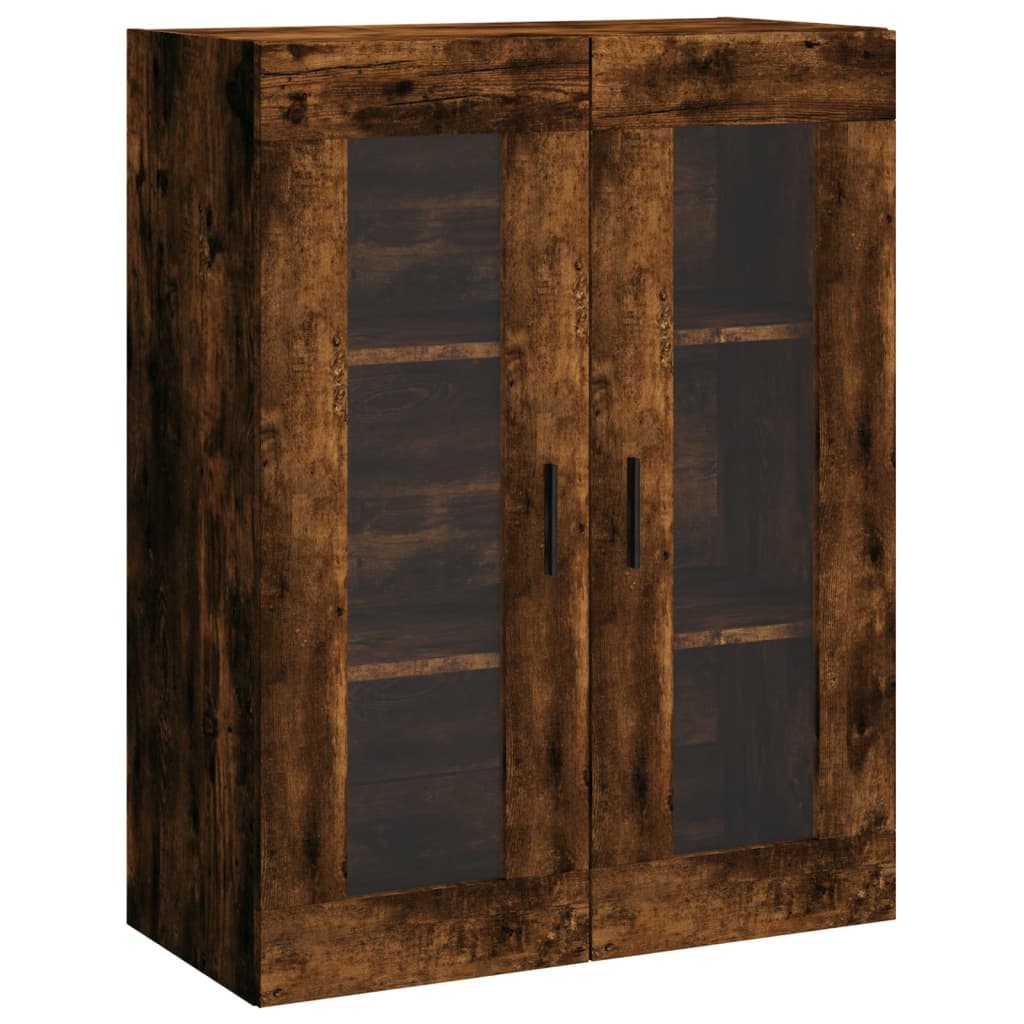 Highboard in Smoked Oak Finish 69.5 x 34 x 180 cm Particleboard