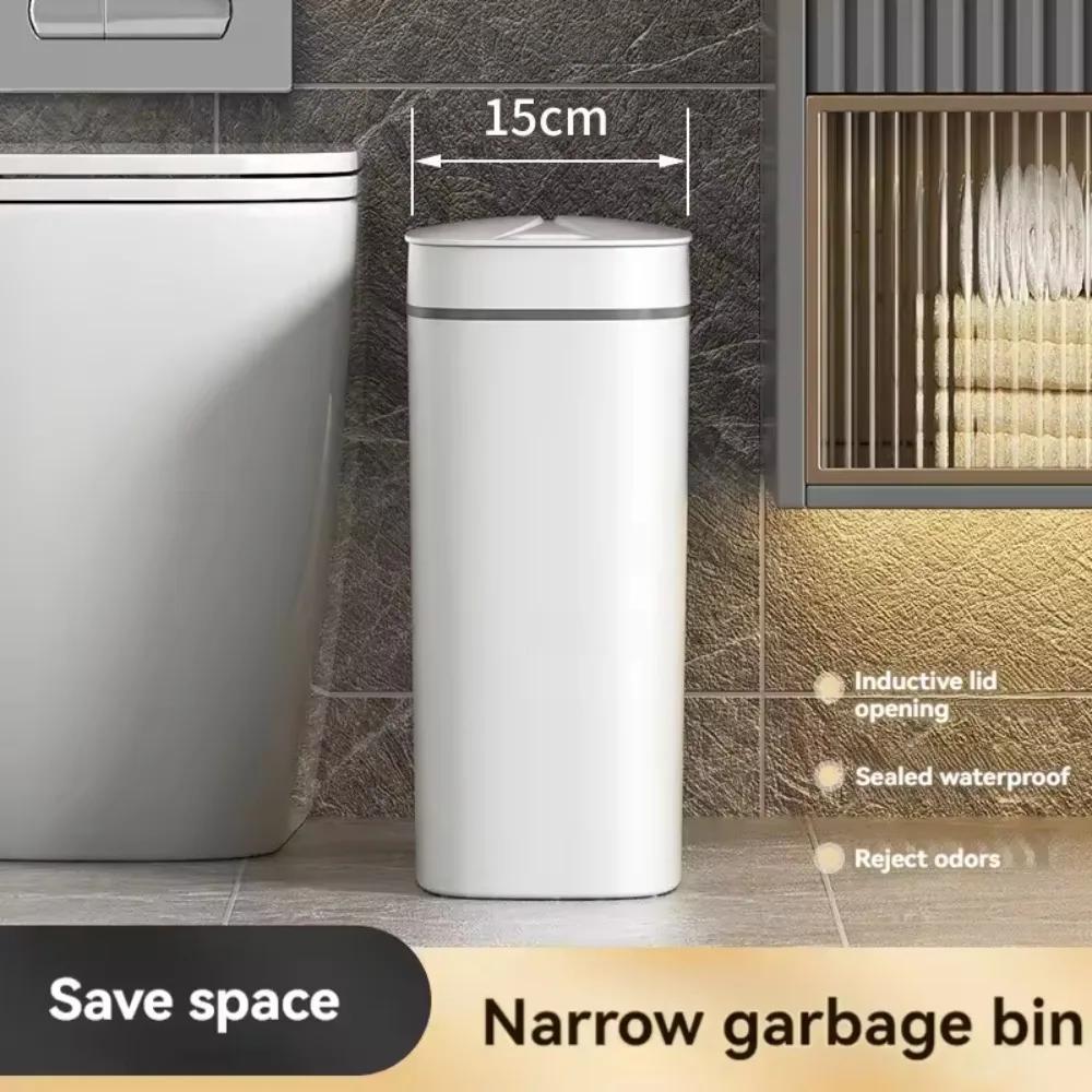 Sensor Garbage Bins Home Large Capacity Waste Paper Baskets with Cover Horticultural Waterproofing Odor Isolation Garbage Bin