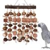 Wood Parrot Toy Birdcage Swing Bird Cage Accessories Climbing Tearing Entertainment Toy Perches Cockatoos Cage Supply