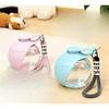 285ml Portable Dog Water Bottle 304 Stainless Steel Spherical Pet Travel Water Dispenser Leak Proof With Lanyard Outdoor