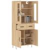 Высокий комод Sonoma Oak 69,5 x 34 x 180 см ДСП