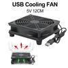12cm 5V USB Power Supply TV Set-Top Box Router Radiator Cooler Air Cooling Fan