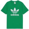 Оригиналы Adicolor Classics Трилистник с логотипом и принтом спортивной футболки с короткими рукавами Мужские топы Зеленые H06639