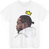 Glass House Apparel Футболка с индивидуальным принтом Lamar с круглым вырезом Король Кендрик Хлопок Короткий рукав Классическая футболка KDot