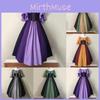 Women Medieval Halloween Fancy Cosplay Costume Stitching Lace Up Dress Maxi
