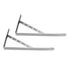 2Pcs Stainless Steel Triangle Bracket Wall Mounted Shelf Bookcase Support (14 )