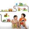 Children Bedroom Kindergarten Wall Decoration Sticker Cartoon Car Removable Wall Sticker