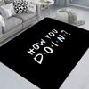 Luxury Black Printed  Soft Kitchen Rug Anti-Fatigue Kitchen Rug Waterproof Non-Slip Rugs Set Runner Rug Bedside Rug Absorbent Carpet For Kitchen