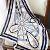 Luxury Silk Feeling Square Scarf Women  Print Satin Neckerchief Spring Hair Band Foulard Bandana Echarpe Tie Shawl Wraps