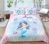 Комплект постельного белья с 3D узором русалки, пододеяльник с рисунком красоты, наволочка из 2 или 3 предметов, ткань из микрофибры, мягкое и удобное украшение для дома