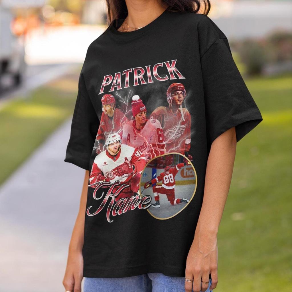 Patrick Kane Red Wings Shirt Vintage Red Wings NHL Fan Hockey Design Retro Bootleg Gift Classic Graphic Tee Unisex T-Shirt Limited Edition