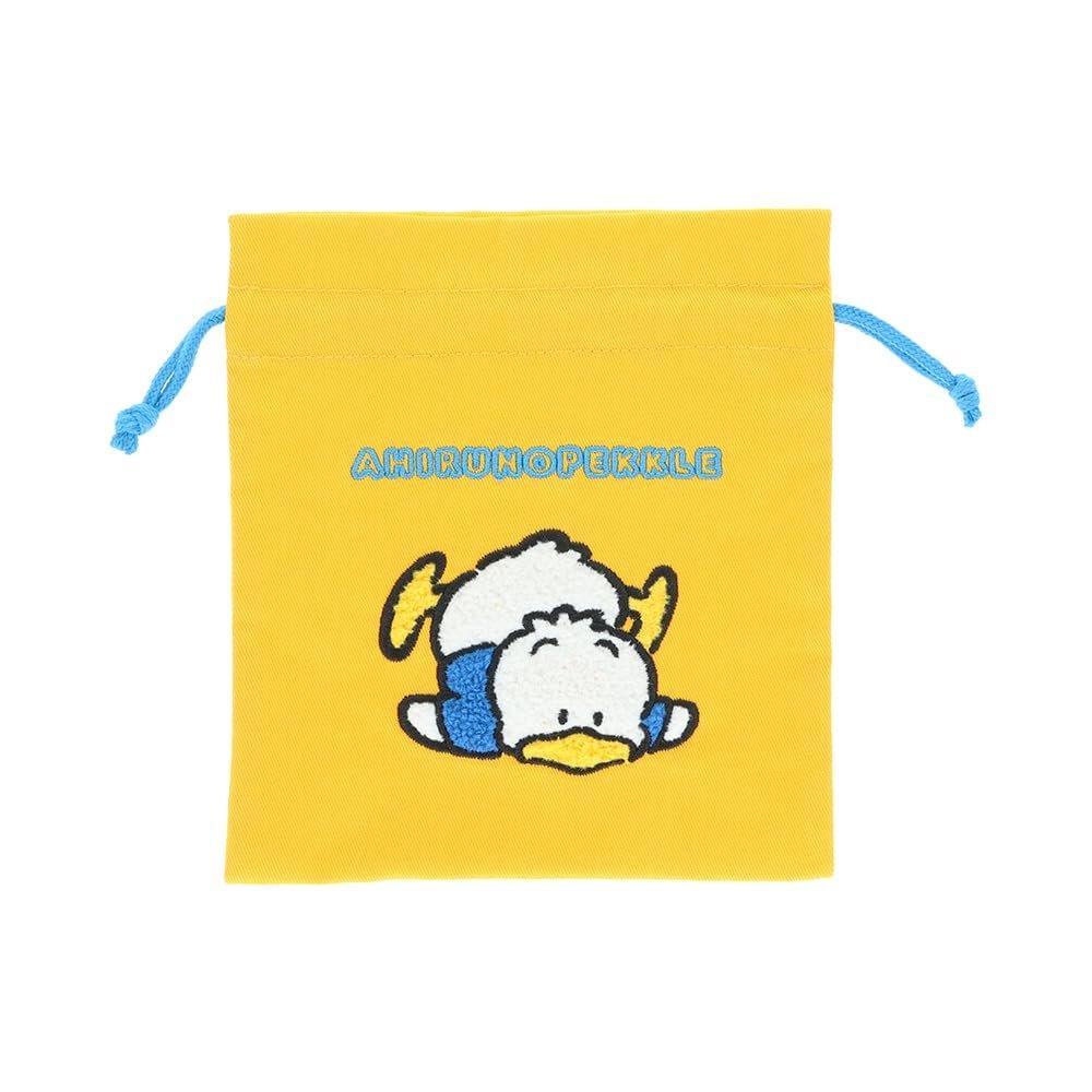Канцтовары Sun-Star Sanrio Утенок Пекл Вышивка синелью Мешок на завязках Плоская косметичка Ретро S2340836