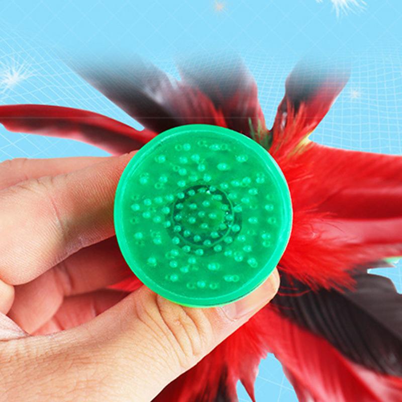 Chinese Jianzi Wear Resistant Chicken Feather Shuttlecock Portable Foot Kick Handwheel Feather Shuttlecock Outdoor Toy Game