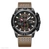 Модные стильные мужские часы мужские кварцевые наручные часы роскошные кожаные часы военные аналоговые кварцевые часы