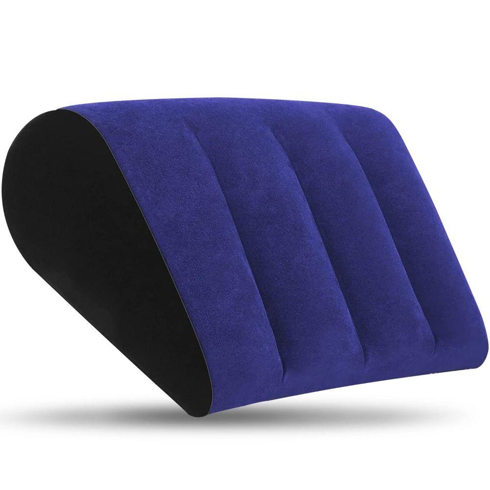 1PC New PVC Silicone Pillow Triangle Inflatable Magic Cushion Blue+Black Soft Triangle Pad Love Position
