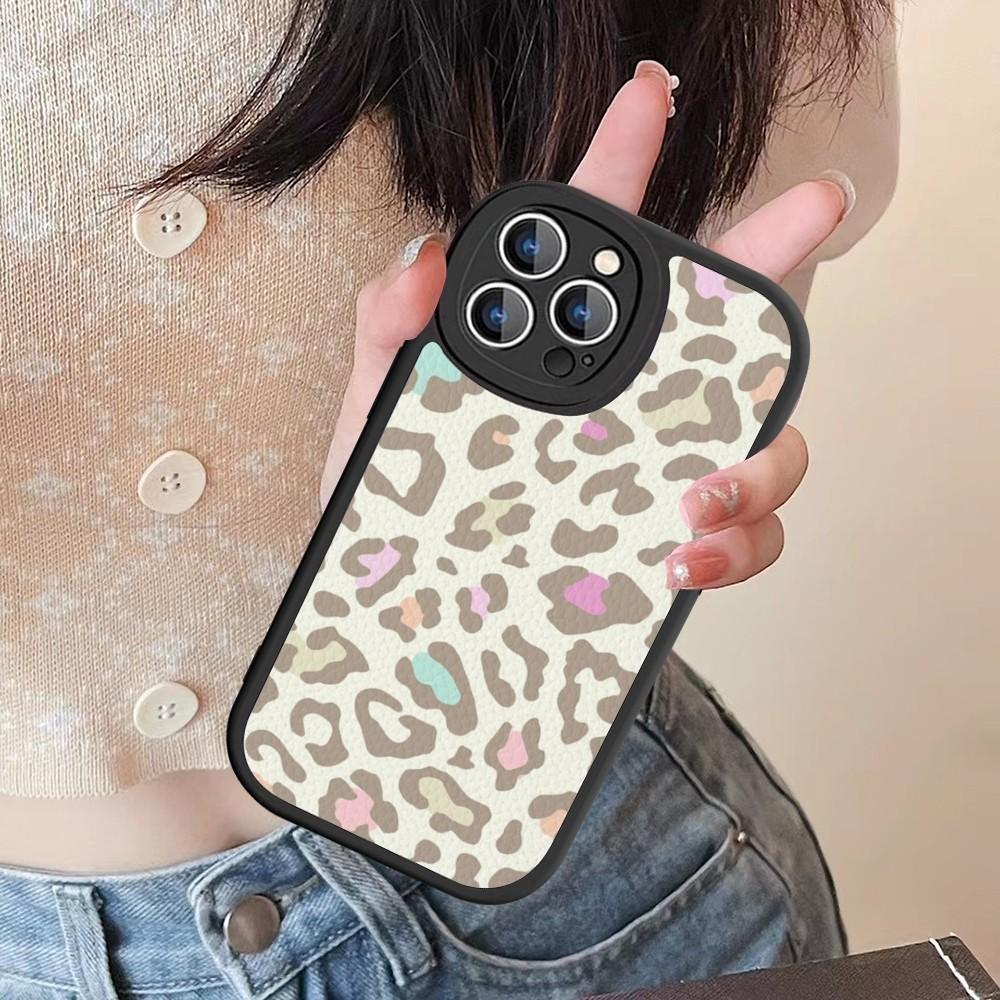 Чехол для телефона с леопардовым принтом, жесткая кожа, для iPhone 16 15 14 13 12 Mini 11 14 Pro Max Xs X Xr 7 8 Plus, Fundas