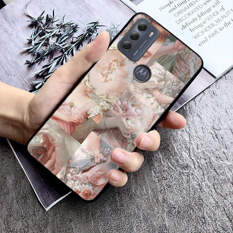 Эстетический чехол для телефона в стиле Ренессанс арт для Moto G84 G22 G32 G42 G52 G62 G53 G72 G60 G60S G100 G10 G20 G30 G13 G50 G 5G G Pure