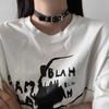 Стиль Xuan Ya Универсальный Кожаный Ошейник-Чокер с Плоской Пряжкой Ожерелье на Ключицы Женская Мода Темное Сексуальное Ожерелье