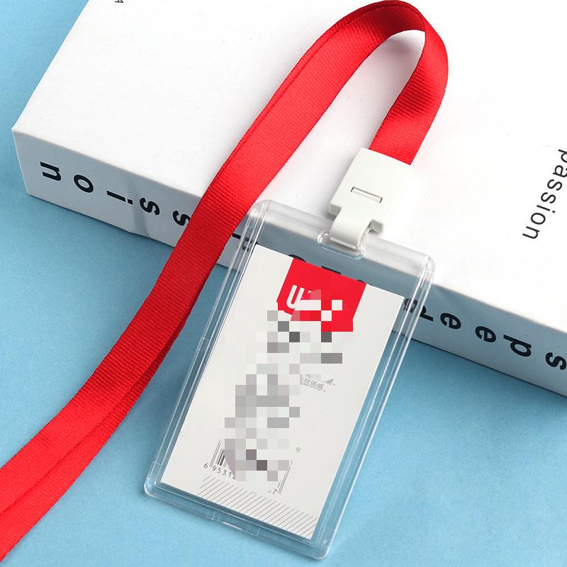 Модный акриловый прозрачный чехол для автобусных карточек, держатель для рабочей карты с ремешком, чехол для рабочей карты для женщин и мужчин, держатель для кредитных карт
