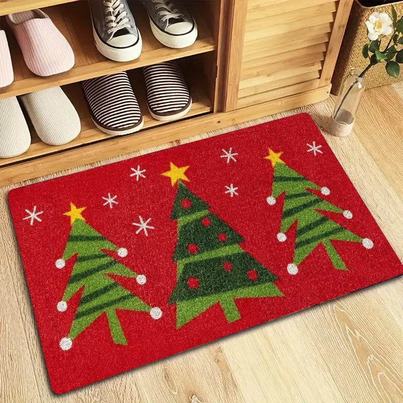 25 Styles Half Circle Christmas Carpet, Entrance Foyer, Anti Slip and Dirt Resistant Welcome Mat, Bedroom Decorative Floor Mat