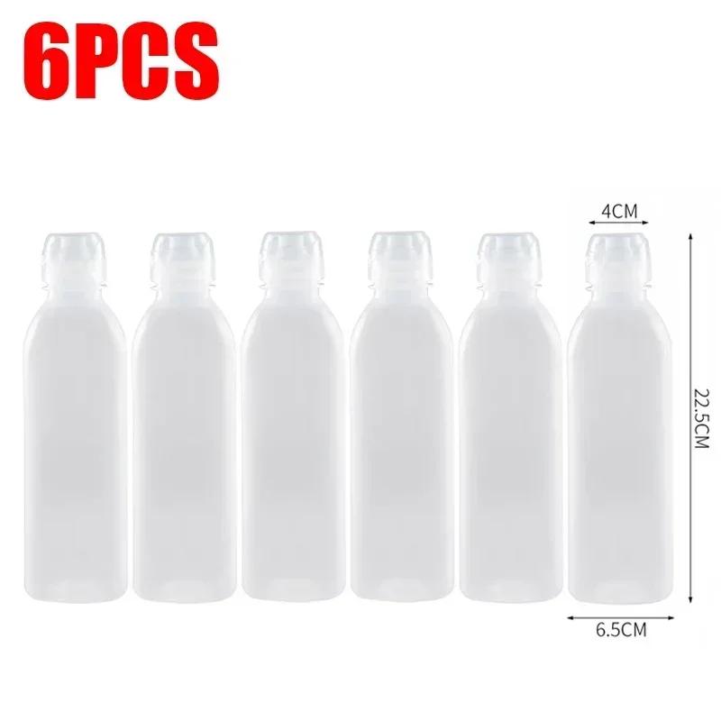 Kitchen Oil Bottle Plastic Seasoning Squeeze Bottle Dispenser for Salad BBQ Sauce Condiment Containers Cooking Tool