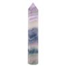Single Pointed Coloful Fluorite Crystal Pillar Healing Meditation Crystal QuartzZZ0144