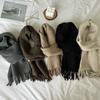 Women New Scarf Autumn Winter Pure Color Scarve Femme Knitted Fashion Shawl Unisex For Women