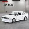 1:36 BMW M3 1987 M4 CSL Model Toys Diecast Miniature Car Doors Opened with Pull Back Vehices Decorative Collection Children Gift