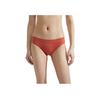 Minimalist Letter Waist Cotton Triangle Bikini Women Underwear Sunset-Red QF6882XAU