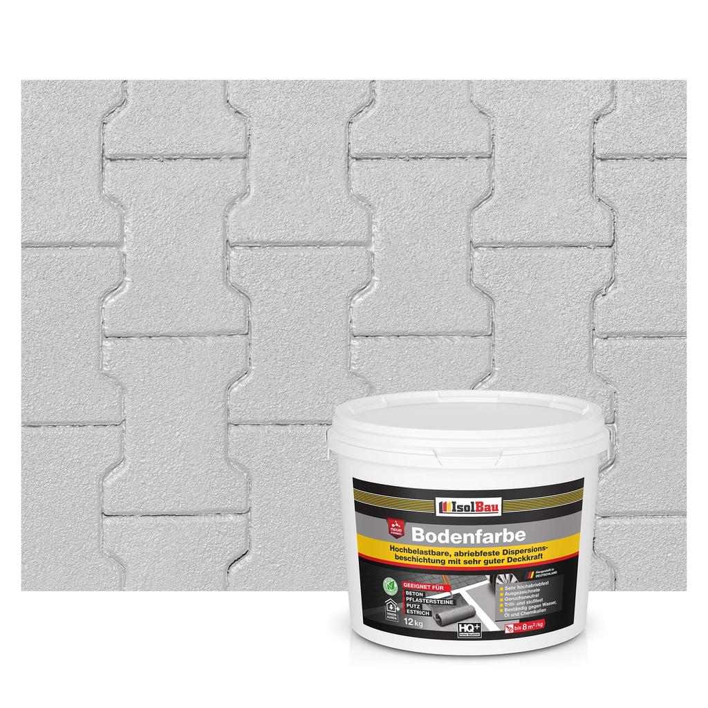 IsolBau Road Paint for Concrete Bodenfarbe 12 Stone Gray