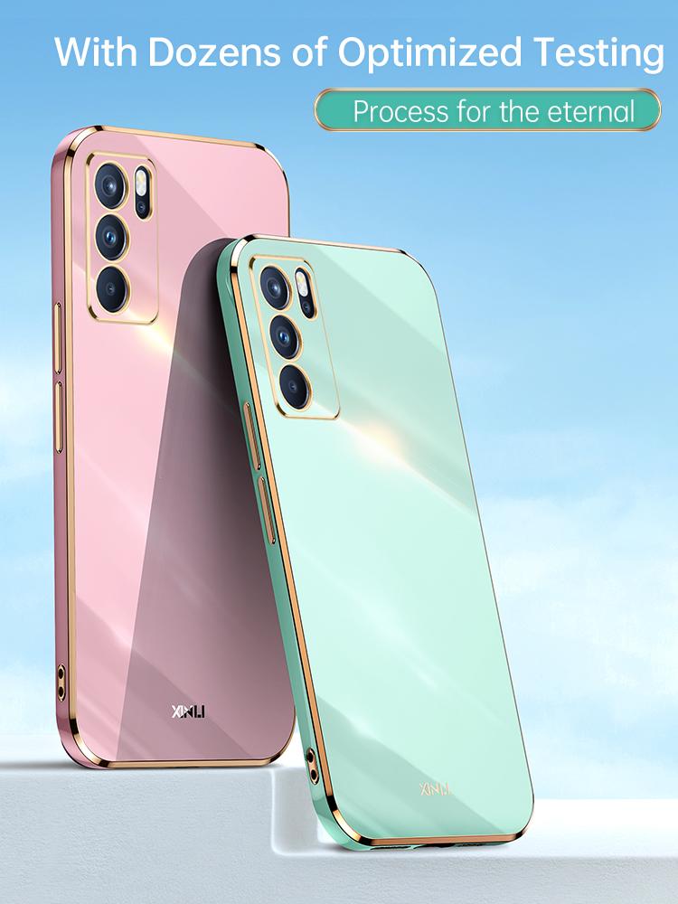Luxury Plating Case For OPPO A54S A16 A16S A15S A53 A53S A15 A74 5G A54 A55 A96 A93 A94 A9 2020 Soft Silicone Funda Capa Coque