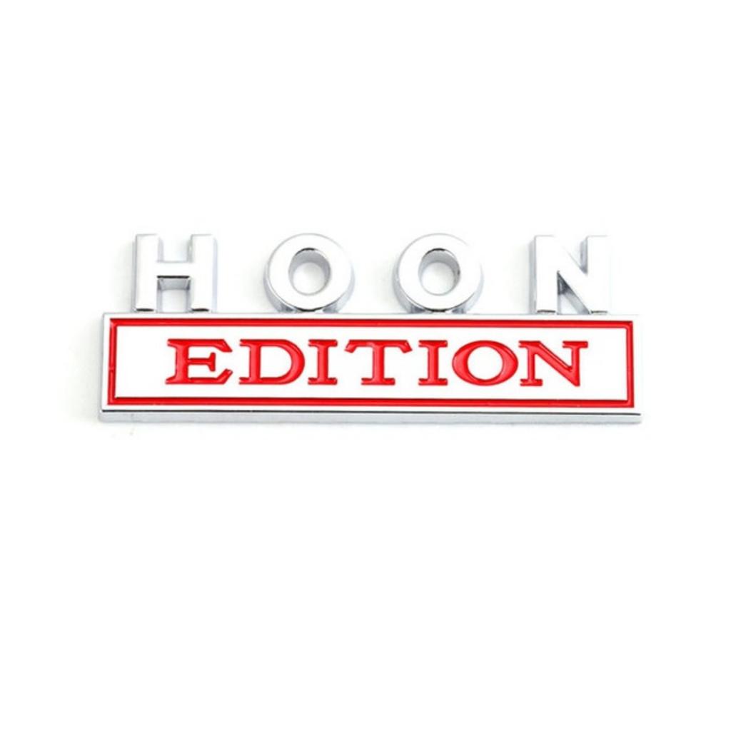 1Pc 3D Metal HOON Edition Logo Car Front Grille Badge Side Fender Rear Trunk Emblem Sticker Decal
