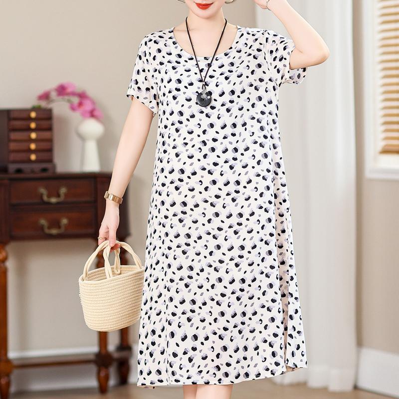 Летние элегантные длинные платья для женщин, большие размеры, с коротким рукавом, винтажное летнее платье с принтом, женская одежда